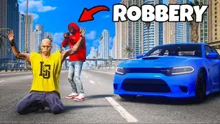 Robbing EVERYBODY In GTA 5 RP..