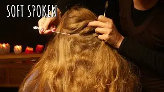 Micro attention, play with pony tail and hair brushing - Soft Spoken ASMR