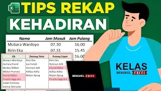 siapa aja sih yang telat? | tips rekap kehadiran karyawan #bengkelexcel #shorts #msexcel