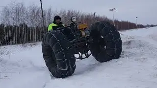 Каракат из мотоблока по буеракам и косогорам