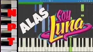Soy Luna - Alas - Piano Tutorial + Letra - Como Tocar Alas - Disney - How to play Alas on piano