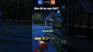 Crazy team save 👀 #rocketleague #shorts