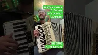 Sanfona a venda - tordilho negro - os serranos - música gaúcha - Teixeirinha - acordeon barato