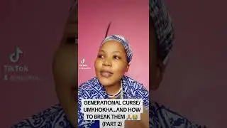 @Ekhaya_Elikhulu  INGWEKAZI IKHULUMA NGEMIKHOKHA/GENERATIONAL CURSES...AND HOW TO BREAK THEM🙏😭