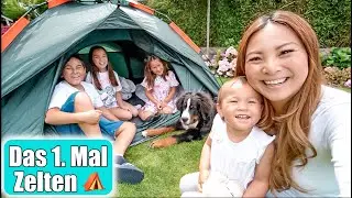 1. Mal Zelten! Übernachten 4 Kinder alleine im Zelt? 😍 Die besten Sommerferien! Camping Mamiseelen