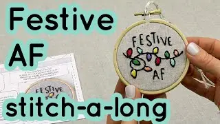 Festive AF ornament stitch-a-long