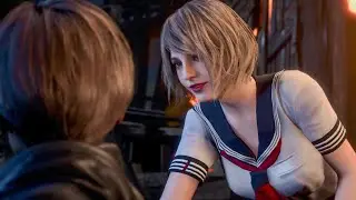 Ashley in Japanese Schoolgirl Outfit - Resident Evil 4 Remake