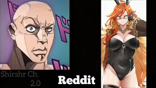 ANIME vs REDDIT (The Rock Reaction Meme) | GENSHIN IMPACT part 43