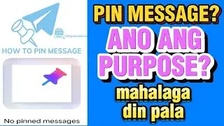ANO ANG PURPOSE NG PIN MESSAGE SA MESSENGER #facebooktricks #messengertricks