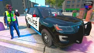 GHOST POLICE OFFICER PATROL | FLASHING LIGHTS GAME