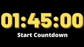 1 Hour 45 Minutes Timer  - Countdown Timer 105  Minutes - Timer Alarm