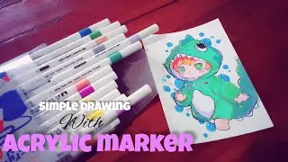 Menggambar Dengan Akrilik Marker Murah