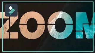 Zoom Through Text Effect Tutorials | Filmora 9