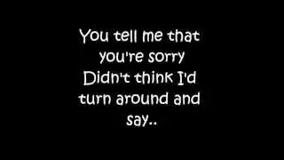 Timbaland Ft. OneRepublic - Apologize (Lyrics) [HQ-HD]