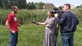 Телевизионщики про сплав на плоту.