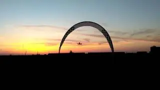 Дронрейсинг на закате