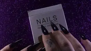 ASMR | Tracing Words with Long Nails