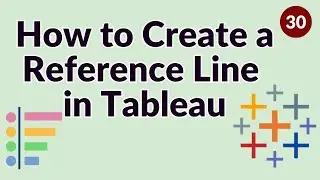 How to Create Reference Line in Tableau | Tableau Tutorial for Beginners to Super