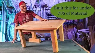 Custom built Outdoor Cedar Coffee Table Build for under 70$