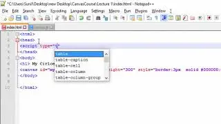 002 Getting Started with Canvas   Creating A Circle
