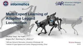 Multi-Expert Learning of Adaptive Legged Locomotion