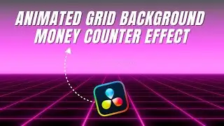 Animated Grid Background and Money Counter Effect Like @aliabdaal & @ImanGadzhi in DaVinci Resolve