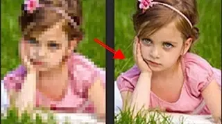 Low to High Quality  Resolution Photo Image  Photoshop
