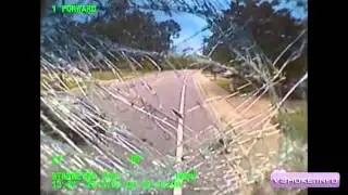 ДТП Байкер выжил  Шокирующее видео