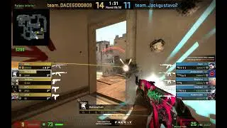 CSGO 3 kills on bomb site A on mirage
