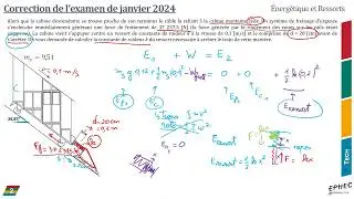 6 - Correction de l'examen et remédiations - Energétique et Ressorts