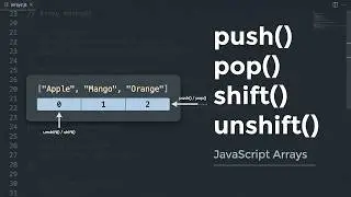 Day 2 – Video 9: JavaScript Array Methods Explained 🚀 | push(), pop(), shift(), unshift()
