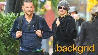 Bradley Cooper and Gigi Hadid are spotted taking shelter on rainy morning at HIS PLACE!!!