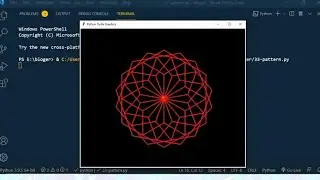 turtle library using create and draw new pattern in python 