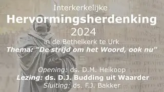 Hervormings herdenking Urk 2024