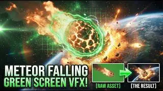 METEOR FALLING GREEN SCREEN