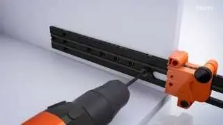 Drilling gauge for cabinet profiles