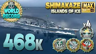 NEW Shimakaze world record, 468k damage - World of Warships