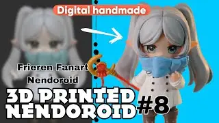 Fanart Nendoroid #8 - I Made My Own Frieren Nendoroid from Scratch (3D Print + Paint)