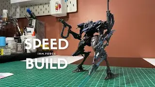 Speed Build Bandai 30MM ARMORED CORE Ⅵ FIRES OF RUBICON SCHNEIDER NACHTREIHER 40E Steel Haze