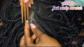 Asmr ~ Intense scalp scratching between itchy braids // sleep off in seconds 😴💤