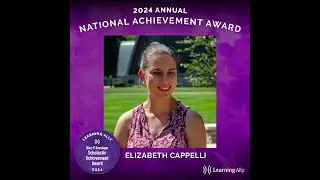National Achievement Award Winner - Elizabeth C.