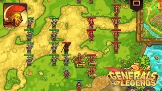 Generals of Legends: Rome Wars Gameplay Walkthrough Tutorial (Android, iOS)
