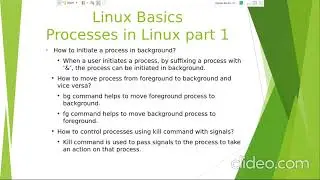Processes in Linux