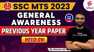 SSC MTS GK Previous Year Paper | General Awareness Important Questions For SSC MTS | #7 | Gaurav Sir