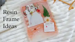 How to make Resin Photo Frame with Velvet Effect | Personalized Resin Photo Frame | Resin Art Ideas