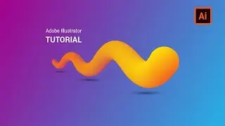 3D Gradient Liquid | Blend Tool Technique | Adobe Illustrator Tutorial