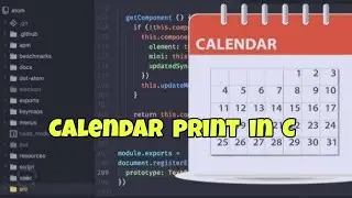 C Programming to Create a Year Calendar || Calendar Printing in C || C Programming#cprogramming