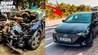 GTA 5 : MICHAEL BUYING NEW HYUNDAI VERNA FOR JIMMY GONE WRONG VERY BIG ACCIDENT 2023