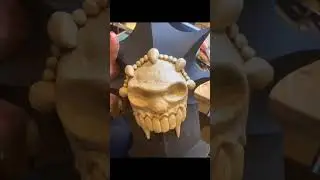 Лепка черепа 