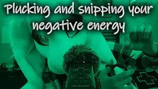 [Furry ASMR] Plucking and snipping your negative energy (Whispered, mouth sounds, snipping)